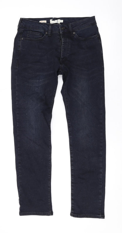 Mens UK Size 28 in Topman Regular Fit Skinny Blue Jeans