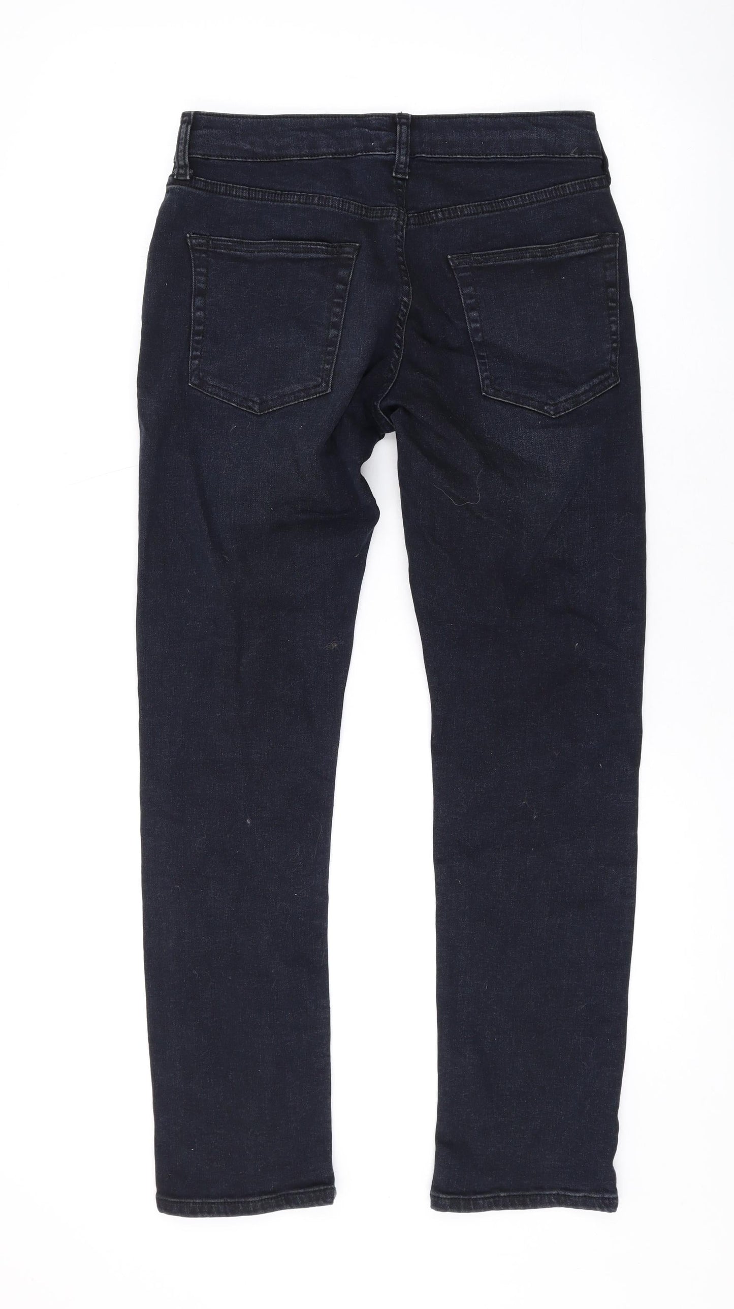 Mens UK Size 28 in Topman Regular Fit Skinny Blue Jeans