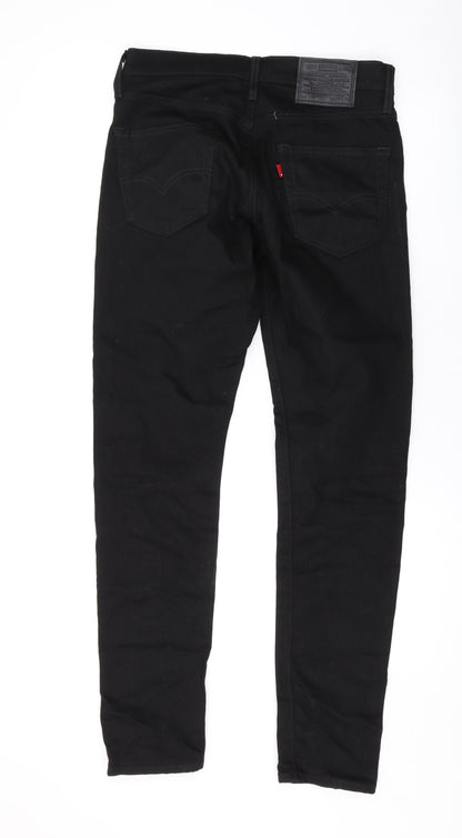 Levi's Mens Black Cotton Skinny Jeans Size 29 in L30 in Regular Zip