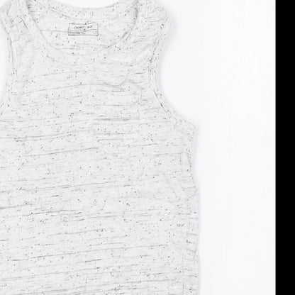 NEXT Boys Grey Cotton Basic Tank Size 5 Years Crew Neck - Pocket
