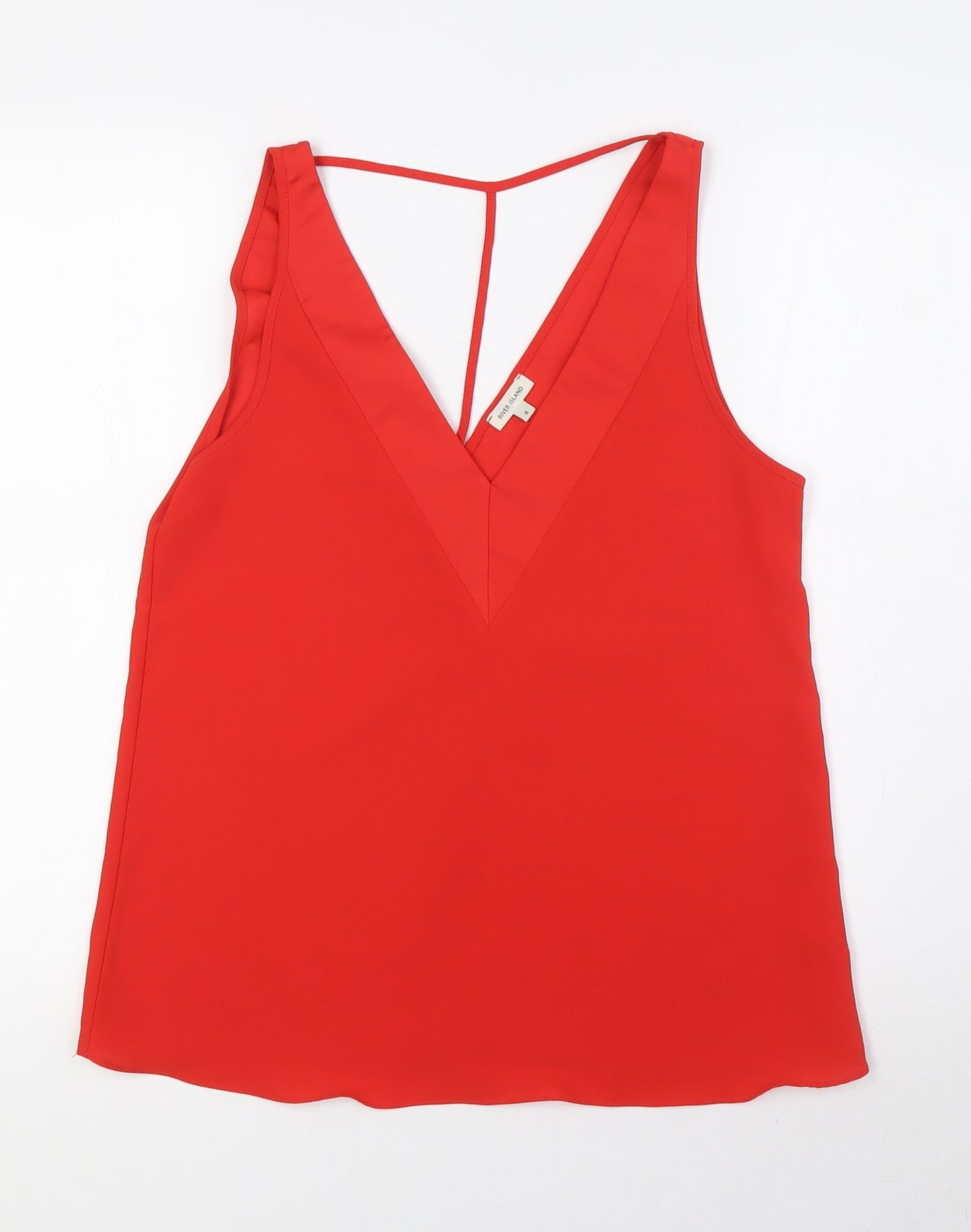 Womens UK Size 6 River Island Red Camisole Blouse