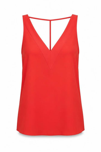 Womens UK Size 6 River Island Red Camisole Blouse