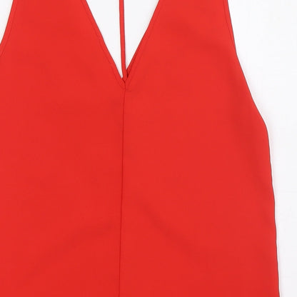 Womens UK Size 6 River Island Red Camisole Blouse