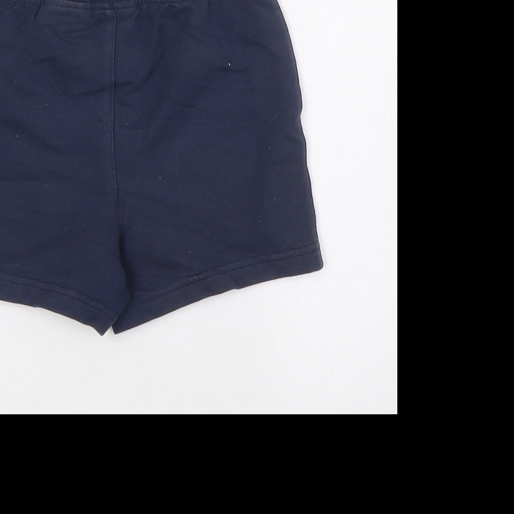 Nike Air Boys Blue Cotton Bermuda Shorts Size 2-3 Years Regular - Waist 10inc Inside Leg 2.5inc