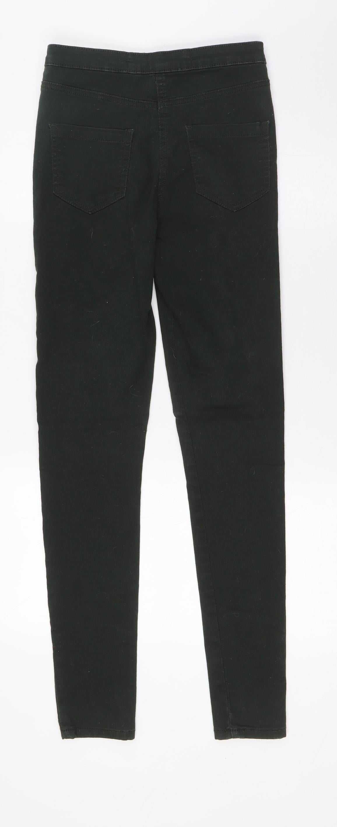 Denim & Co. Womens Green Cotton Skinny Jeans Size 6 L29 in Regular Zip