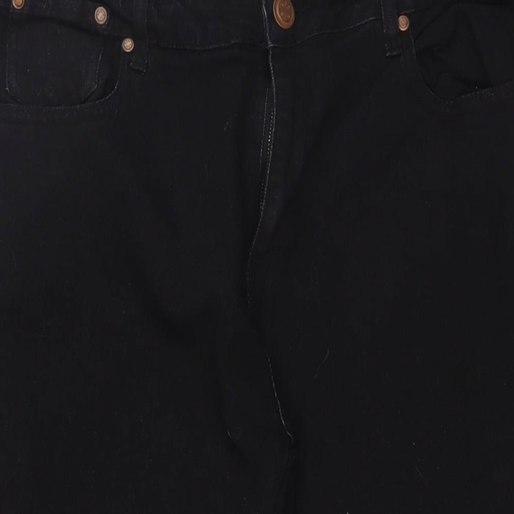 526 Mens Black Cotton Skinny Jeans Size 38 in L30 in Extra-Slim Zip