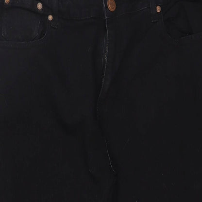 526 Mens Black Cotton Skinny Jeans Size 38 in L30 in Extra-Slim Zip