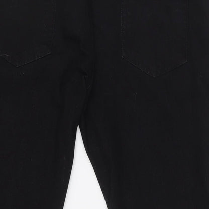 526 Mens Black Cotton Skinny Jeans Size 38 in L30 in Extra-Slim Zip