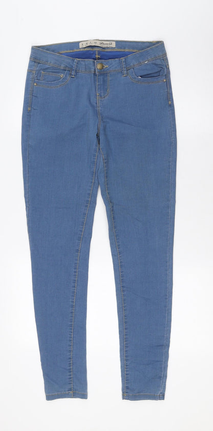 Demin Co Womens Black Cotton Skinny Jeans Size 8 L29 in Regular Zip