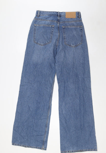 Womens UK Size 8 Divided Regular Fit Bootcut Blue Jeans