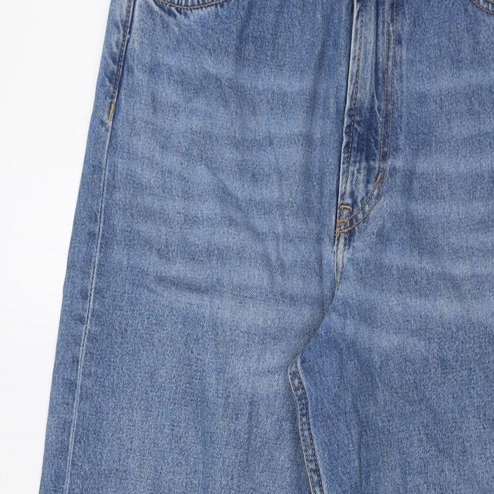 Womens UK Size 8 Divided Regular Fit Bootcut Blue Jeans