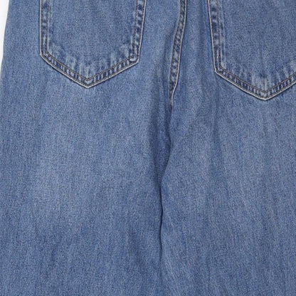 Womens UK Size 8 Divided Regular Fit Bootcut Blue Jeans