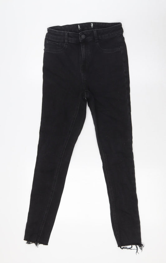 915 Generation Girls Beige Cotton Skinny Jeans Size 14 Years L27 in Slim Zip - Raw Hem