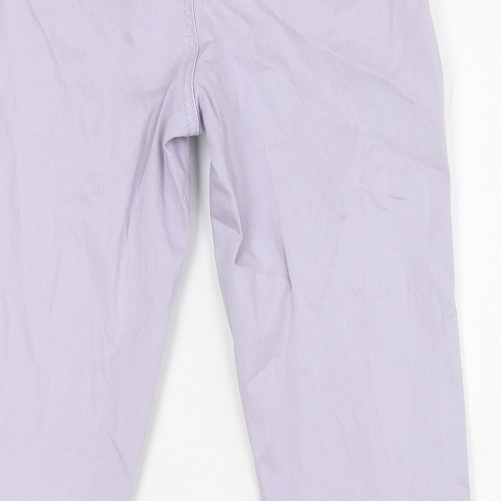 New Look Girls Purple Cotton Skinny Jeans Size 14 Years L30 in Regular Zip