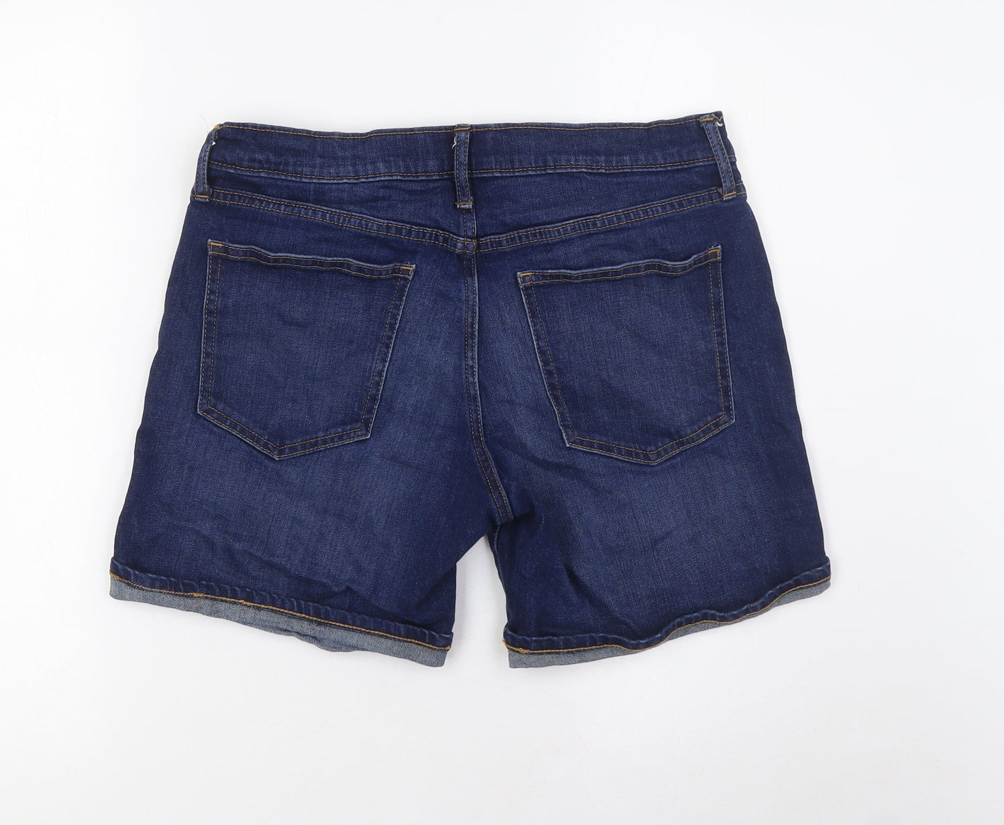 Gap Mens Blue Cotton Bermuda Shorts Size 28 in L6 in Regular Zip - turn ups