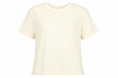 Prima Womens Yellow Polyester Basic T-Shirt Size 18 Round Neck
