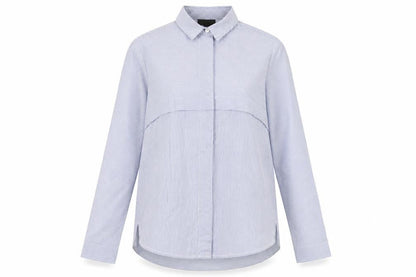 Womens UK Size 8 Topshop Blue Basic Button-Up
