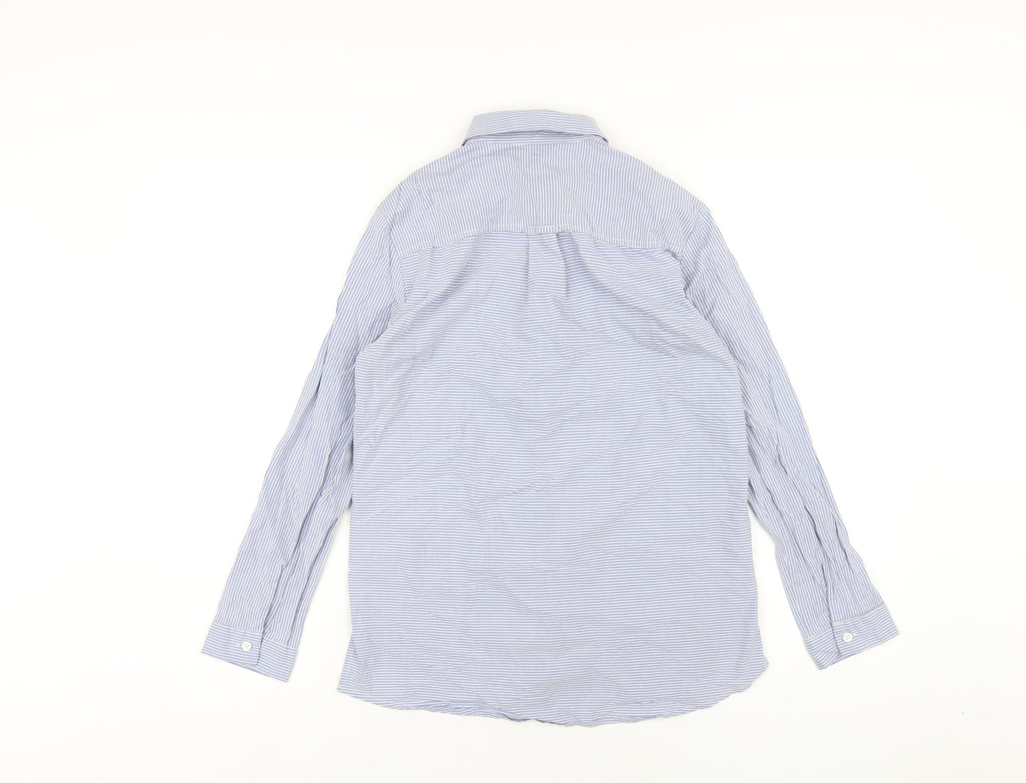 Womens UK Size 8 Topshop Blue Basic Button-Up