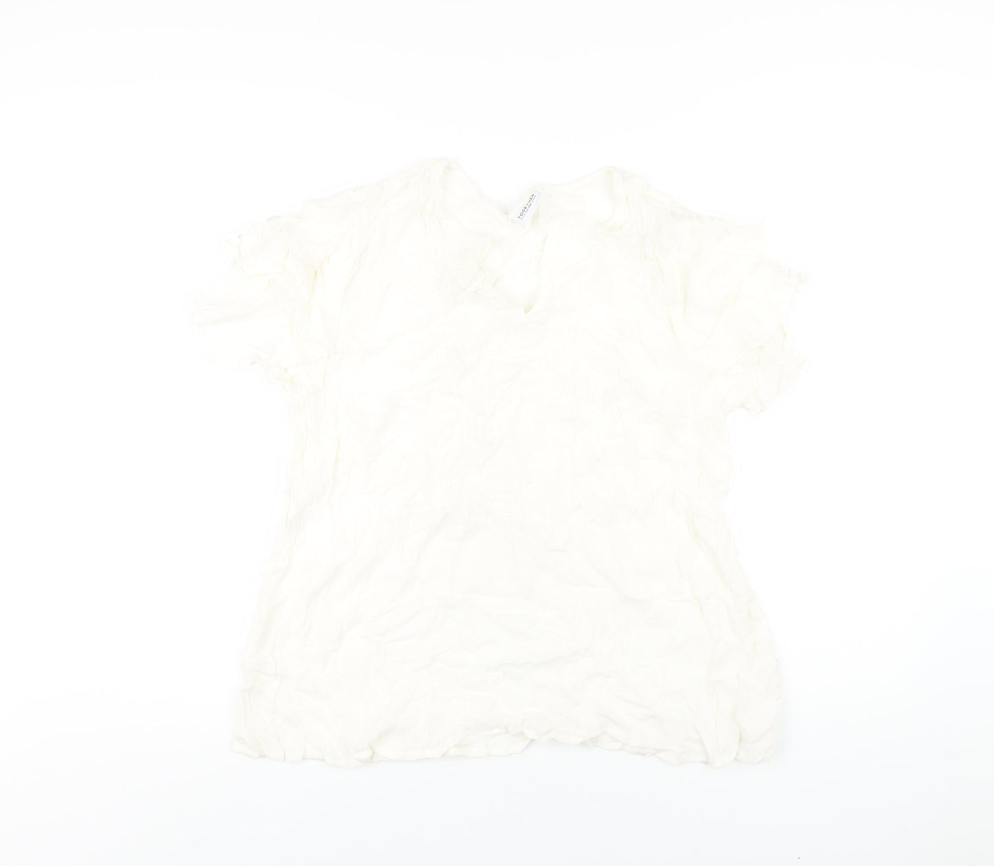 Womens UK Size 14 Together Ivory Basic T-Shirt