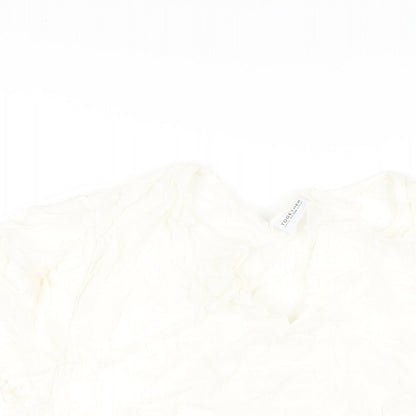 Womens UK Size 14 Together Ivory Basic T-Shirt