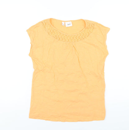 Womens UK Size XS bonprix Orange Basic T-Shirt
