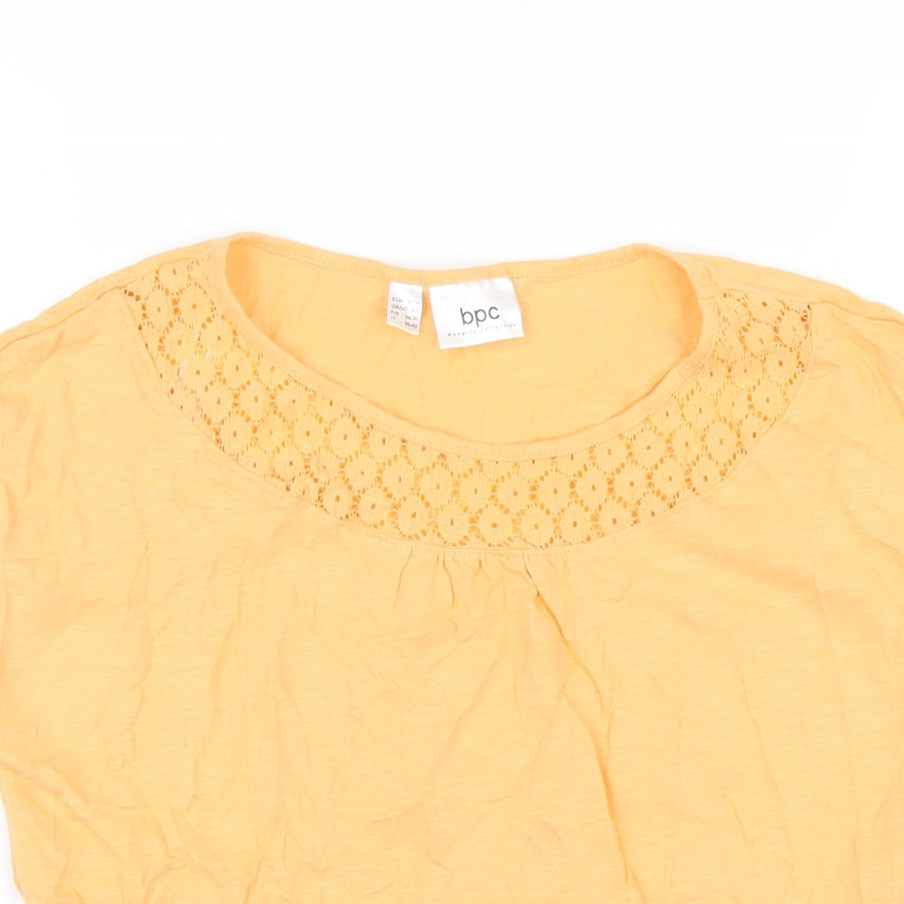 Womens UK Size XS bonprix Orange Basic T-Shirt