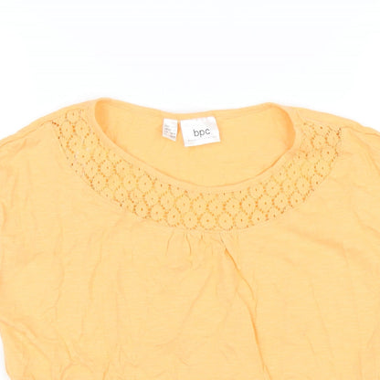 Womens UK Size XS bonprix Orange Basic T-Shirt