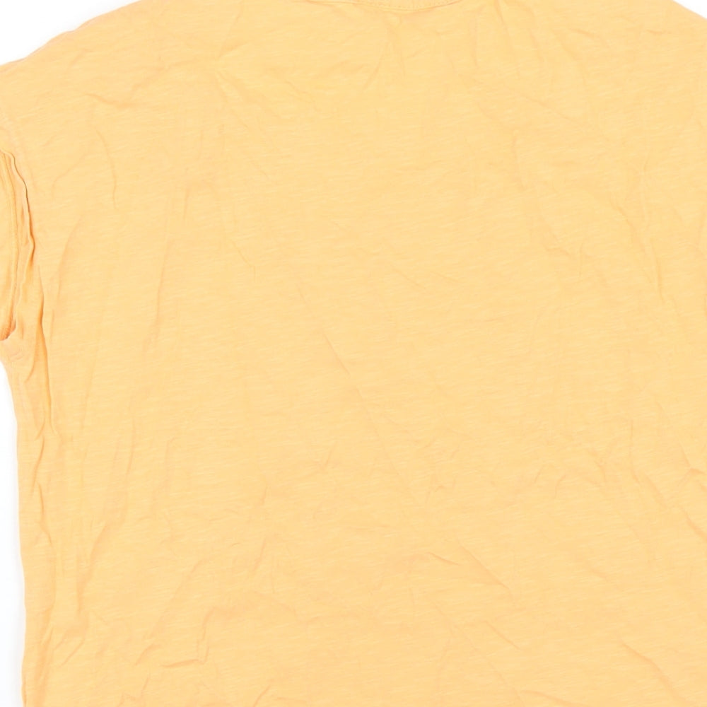 Womens UK Size XS bonprix Orange Basic T-Shirt