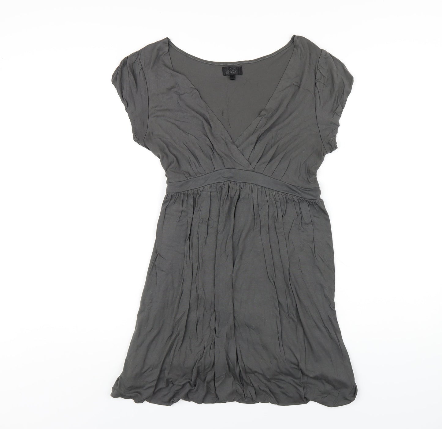 NEXT Womens Grey Viscose A-Line Size 12 Round Neck Pullover