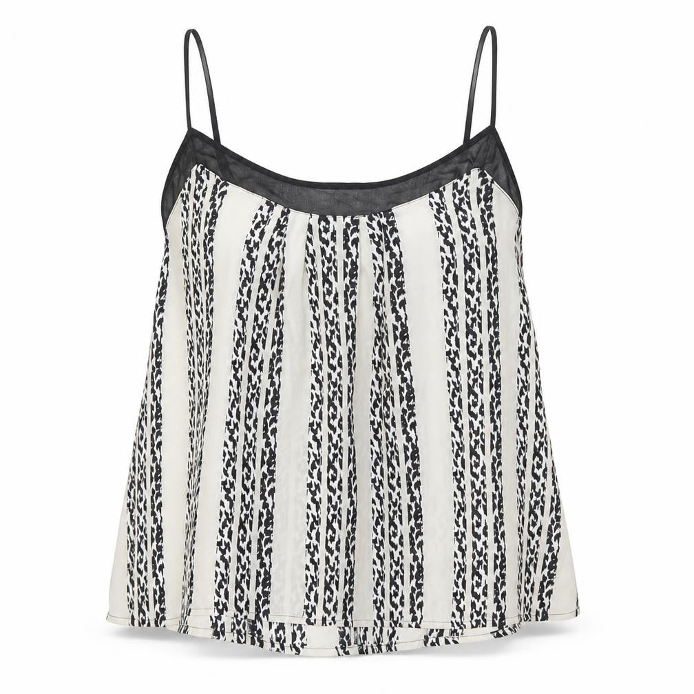 Womens UK Size XS Silence + Noise Ivory Camisole T-Shirt