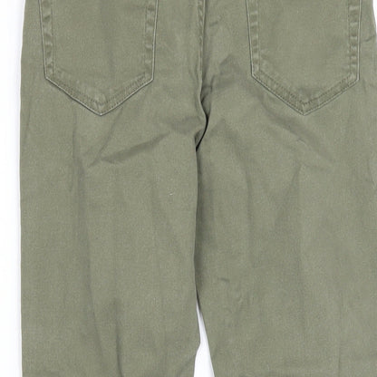 New Look Womens Green Cotton Skinny Jeans Size 10 L25 in Regular Zip