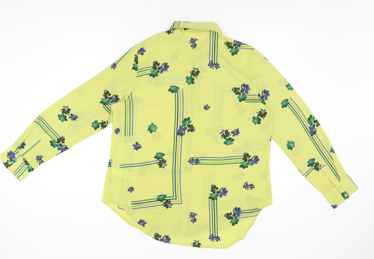 Womens UK Size 16 NEXT Green Basic Button-Up