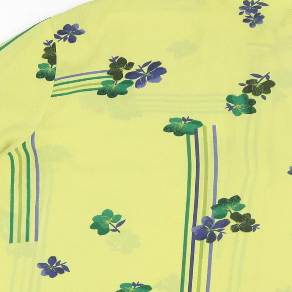 Womens UK Size 16 NEXT Green Basic Button-Up