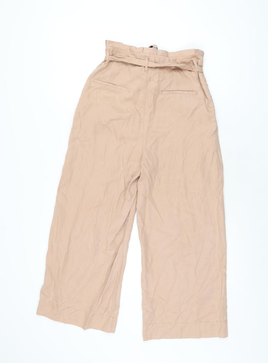 Womens UK Size 6 Zara Regular Fit  Pink Trousers