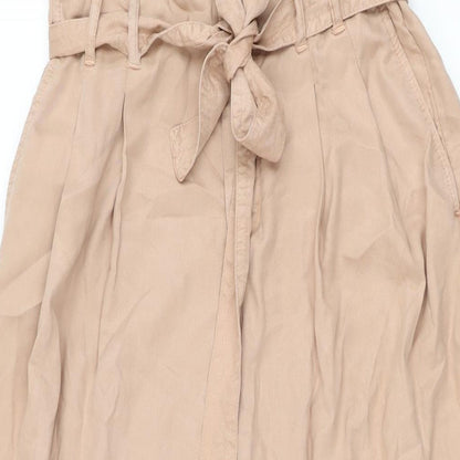 Womens UK Size 6 Zara Regular Fit  Pink Trousers