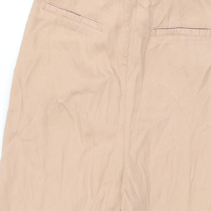Womens UK Size 6 Zara Regular Fit  Pink Trousers