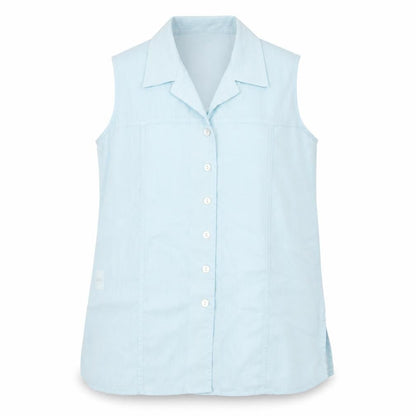 Womens UK Size 14 Isabelle Blue Basic Button-Up