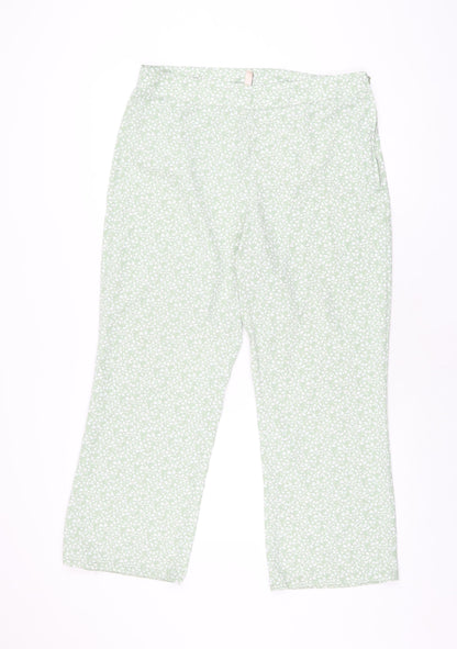 Womens UK Size 16 H&M Regular Fit  Green Trousers