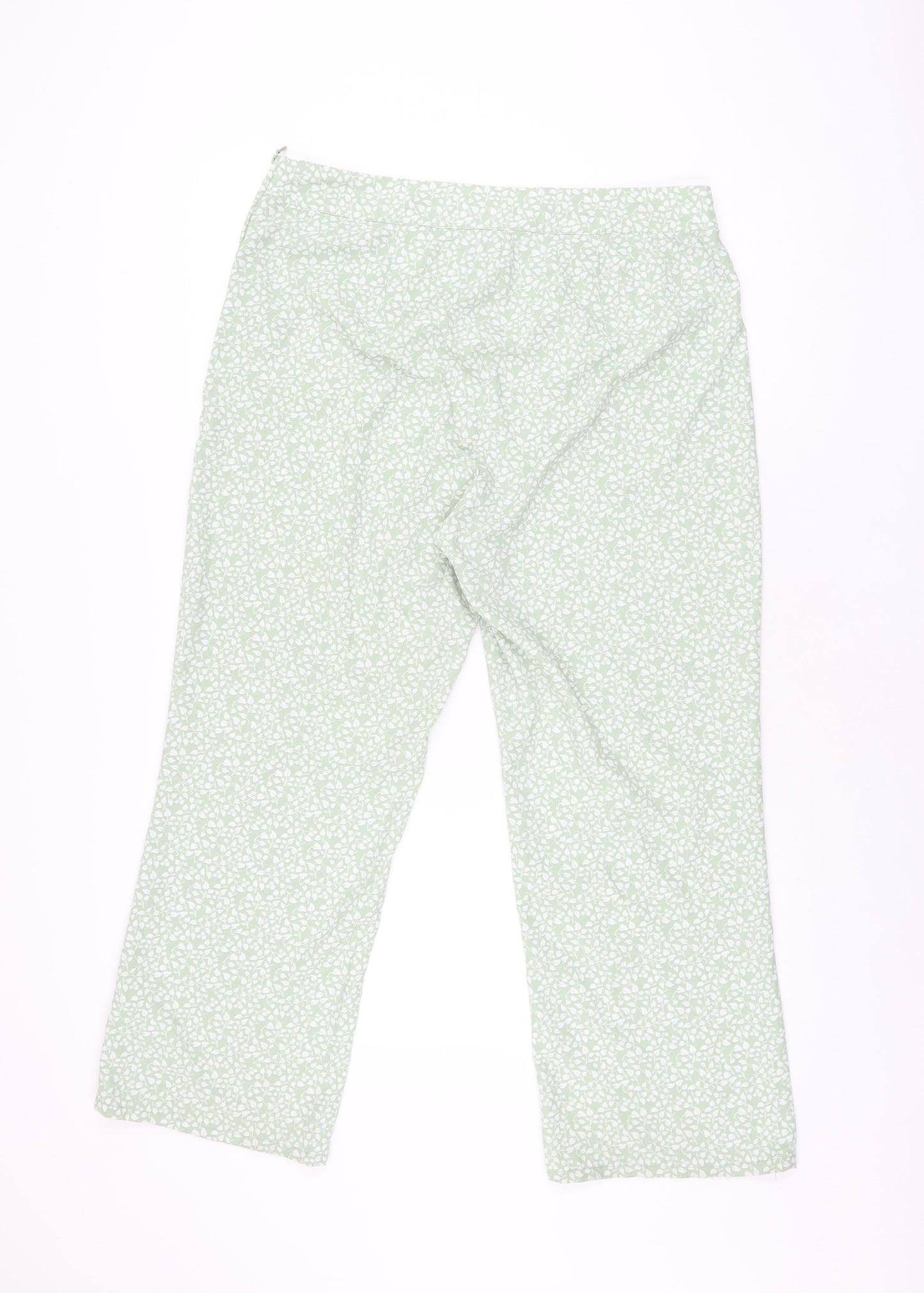 Womens UK Size 16 H&M Regular Fit  Green Trousers