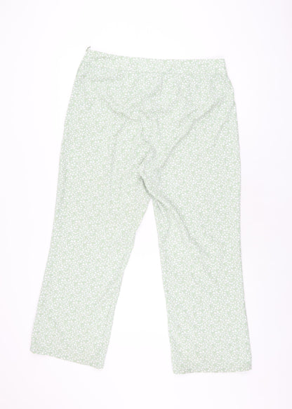 Womens UK Size 16 H&M Regular Fit  Green Trousers