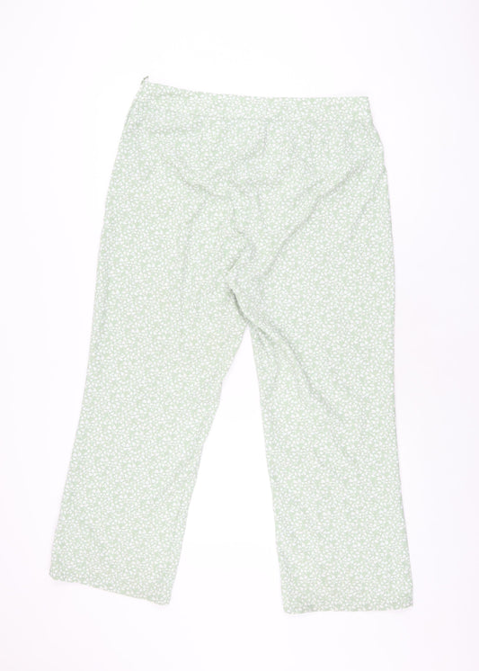 Womens UK Size 16 H&M Regular Fit  Green Trousers