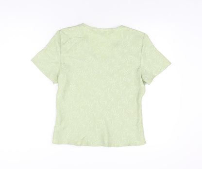 Womens UK Size 12 OPUS Green Basic T-Shirt