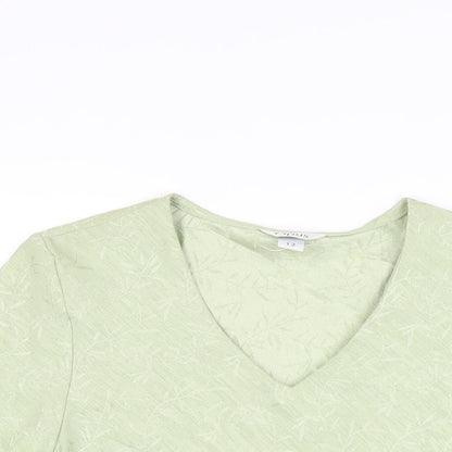 Womens UK Size 12 OPUS Green Basic T-Shirt
