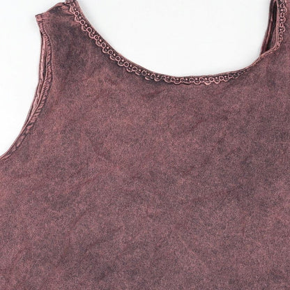 Tuscany Womens Pink Viscose Basic T-Shirt Size XL Scoop Neck
