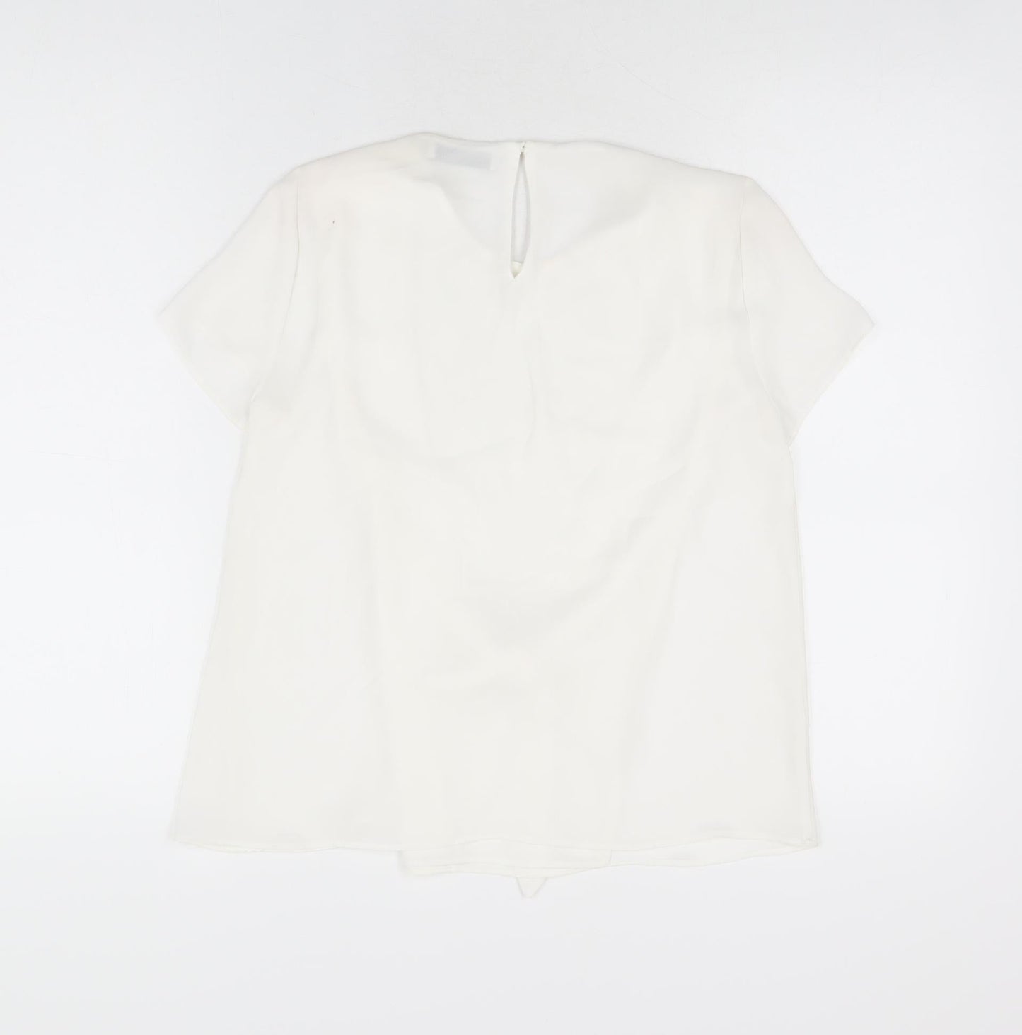 Womens UK Size XS Zara White Basic Blouse