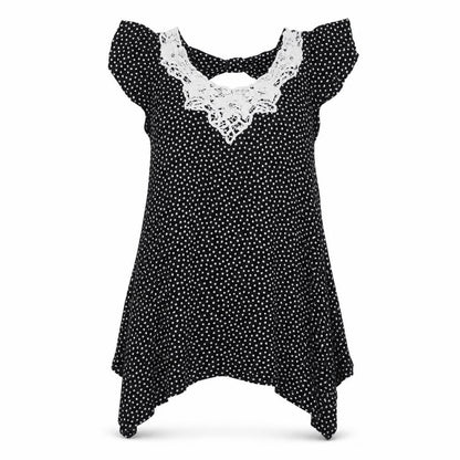 Womens UK Size 8 Red Herring Black Basic T-Shirt