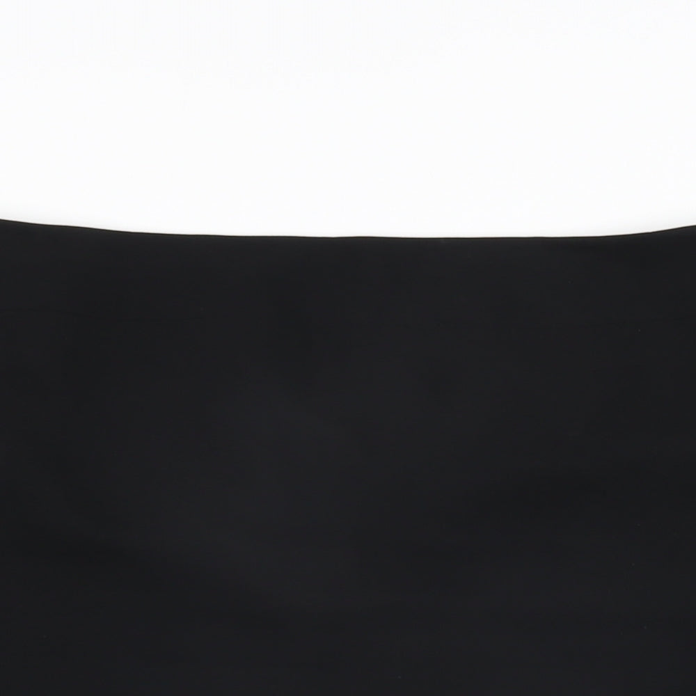 LOFT Womens Black Geometric Polyester Straight & Pencil Skirt Size 10 Zip