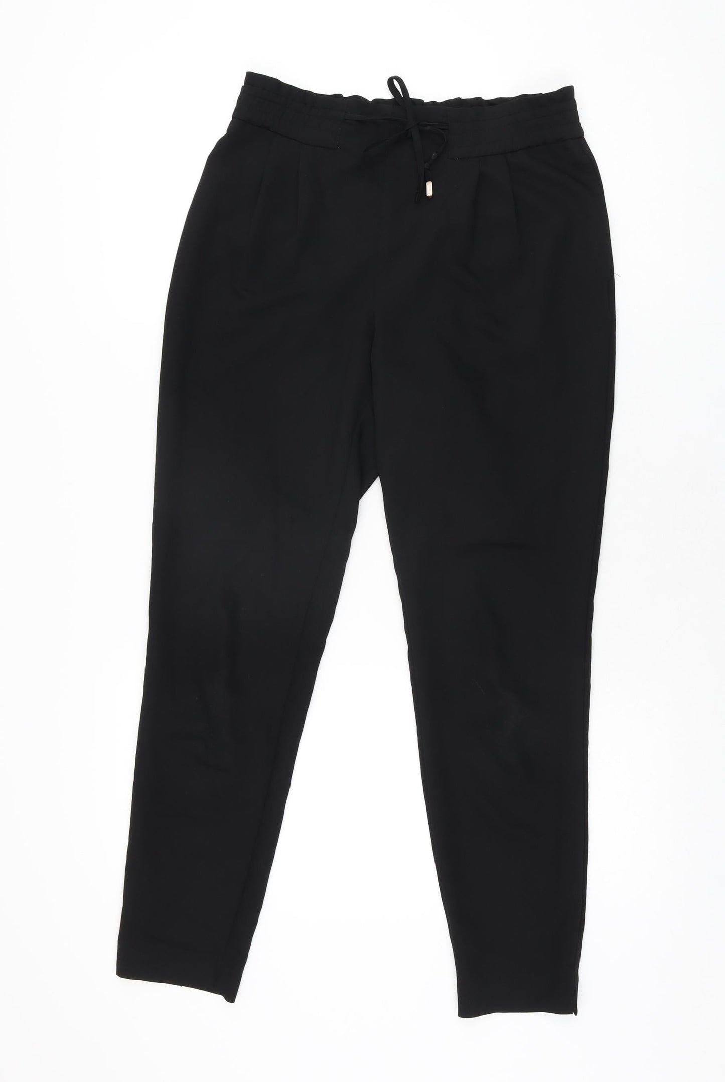 Womens UK Size XS Zara Regular Fit  Black Trousers