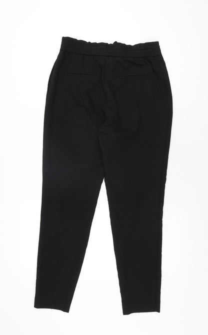 Womens UK Size XS Zara Regular Fit  Black Trousers