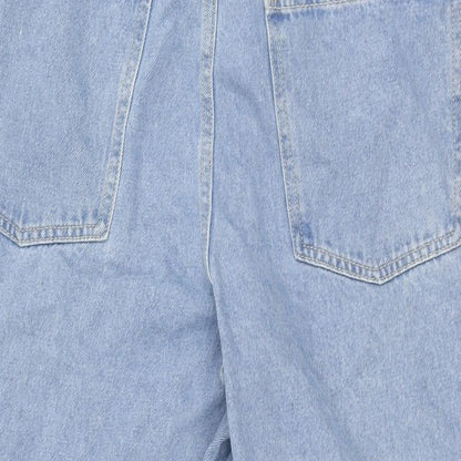 Cider Womens Blue Cotton Wide-Leg Jeans Size XL L28.5 in Regular Zip